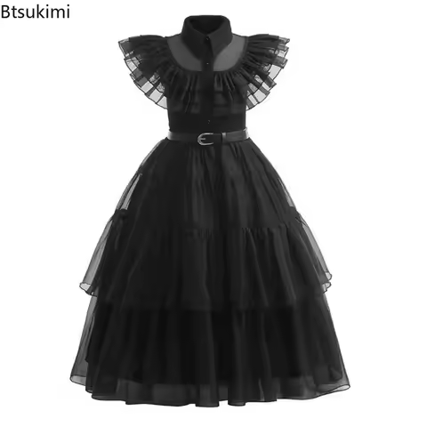 Wednesday Halloween Cosplay Costume Wish Asha Dress Children's Archmage of The Underworld Cosplay Co