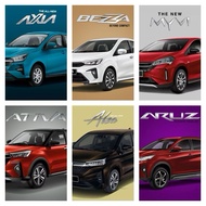 PERODUA AXIA,BEZZA,MYVI,ATIVA,ALZA,ARUZ TOUCH UP PAINT / 2K CAR PAINT