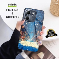 Softcase Glass Kaca for INFINIX HOT 50i & INFINIX SMART 9 - Case Handphone INFINIX HOT 50i & INFINIX