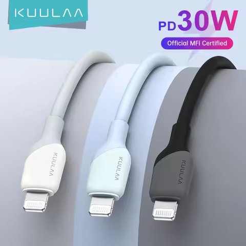 KUULAA MFi Lightning Cable For iPhone 14 13 12 11 Pro XS Max X PD30W Fast Charging USB C to for iPho