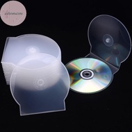 ADAWA 1/3PCS Transparent Plastic Single Piece Round Disc Case CD Case Thickened CD DVD Disc Box Disc