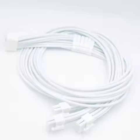 3x8pin to 16pin(12+4) Right Angle 12VHPWR PCI-E 5.0 Modular adapter Cable Compatible with for GIGABY