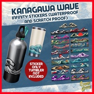 KANAGAWA WAVE INFINITY STICKER – JAPANESE KANAGAWA WAVE DESIGN, WATERPROOF & DURABLE VINYL STICKER