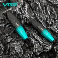 เครื่องตัดผม VGR อาชีพ ชุดเครื่องตัดผม ความเร็วที่ปรับได้ ชุดตัดแต่งดิจิทัล เครื่องตัดผมไร้สาย เครื่