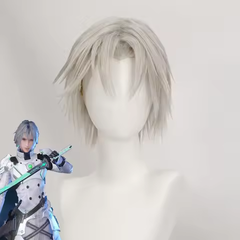 Game Ever Crisis Cosplay FF7EC Sephiroth Shoes Wig Halloween Carnival Men's Cosplay Shoes Hair Acces