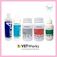 Vetwerkz VetaZole Vetahex Vetaflex VetaDerm for Dogs and Cats Shampoo Supplement