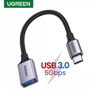 UGREEN รุ่น 70889 อะแดปเตอร์เคเบิ้ลสายถัก Type C to USB 3.0 OTG โอนถ่ายข้อมูล 5Gbps รองรับ Andriod TypeC ทุกรุ่น, iPad Air/Pro 20-22 Macbook Pro M1