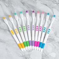 (Pack Of 10) Toothbrush Soft Bristles Removes Dirt Suitable For Adults Z490-E