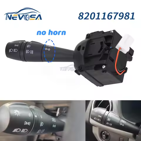 Turn Signal Head Light Stalk Steering Switch For Renault Clio Dacia Logan Trafic Clio Twingo Indicat
