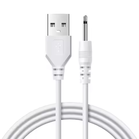 USB DC 2.5 Adapter Cable Vibrator Charger Cable Cord Mono Channel Audio Interface Cable Universal US