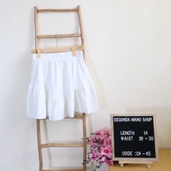 Preloved White Skort Skirt with Short | Segunda Mano Shop - C4-45