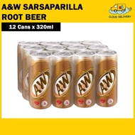 A&W Sarsaparilla Root Beer (12 x 320ml)