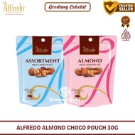 Alfredo Almond Chocolate Hazelnut Assortment Milk Chocolate Pouch 30g