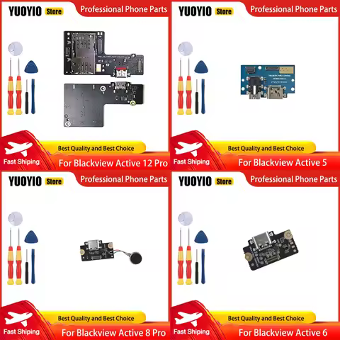 USB Plug Port Charge Board For Blackview Active 5 Active 6 Active 12 Pro Active 8 Pro OSCAL Spider 8