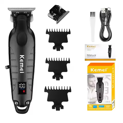 Kemei KM-2293 Hair Cutting Machine Professional Rechargeable Barber Hair Clippers Electric Hair Trim