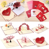 JANE 1Pcs Greeting Cards Christmas Creative Gift Blessing Card Party Supplies With Envelope Wedding Invitations