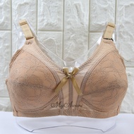 Bra PLUS SIZE Cup B/C FULL CUP 3 Hook [ANNAH] Wireless Bra / Baju Dalam Bra Wanita Penuh Tutup Tanpa