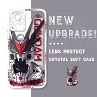 เคส Hontinga สำหรับ VIVO V30E 5G V27 Pro V27E V25 Pro V25E V23 V23E 5G V20 2021 SE เคสใสใสกลนักรบ Gundam เคสคลุมทั้งหมดซิลิโคนนิ่มปกป้องกล้องเคสยางกันกระแทกฝาครอบหลังโทรศัพท์เคสนิ่มสำหรับเด็กผู้หญิง