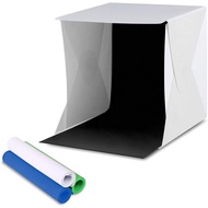 Amzdeal Light Tent 12in Portable Light Box Photography Kit with LED Light 4 Colors Backdrops