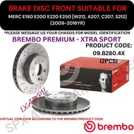 BREMBO GENUINE DISC BRAKE ROTOR (FRONT) FOR MERC E180 E200 E220 E250 [W212, A207, C207, S212] (2009-