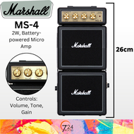 Marshall MS-4 1-watt Battery-powered Micro Guitar Amp Black - Marshall MS4 1watt Guitar Amplifier - 