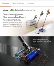 DYSON 戴森 V12s Detect Slim Submarine 乾濕全能洗地吸塵機