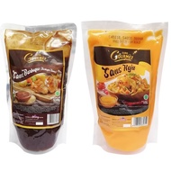 Euro Gourmet Cheese Sauce & BBQ Sauce 500 Grams Cheese Sauce/ Barbecue Sauce/