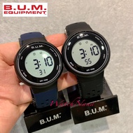 BUM Equipment Digital Watch BM023 Unisex BUBM02302A All Black,BUBM02305B Blue Black 100m Water Resis