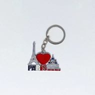 GANTUNGAN Keychain Key Chain Souvenir Country France France Paris Eiffel Eifel I Love Paris A