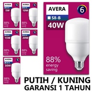 LED Light Bulb 5 Watt 10 Watt 15 Watt 20 Watt 30 Watt 40 Watt White Yellow SNI Capsule Warranty