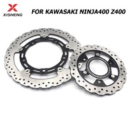 Motorcycle Front Rear Brake Disc Rotor for Kawasaki Ninja 400 EX 400 ABS 2017-2021 Z400 Ninja400 EX4