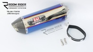 ปลายท่อ ทรง Yoshimura R77 เกรดฟิล์มแคฟล่า ยาว 17 นิ้ว