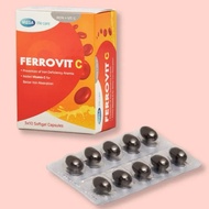 FERROVIT C - IRON AND VITAMIN C SUPPLEMENT, SUPPORT TO REDUCE ANGERA (BOX OF 30 TABLETS) Vitamin B9 