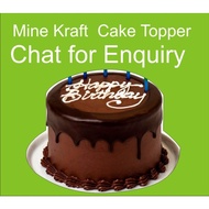 mKraft cake topper chat for enquiry (1pc)
