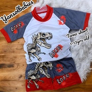 Terno kids for 1-13yrs old gray white