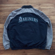 MLB Seattle Mariners Windbreaker Jacket Casual Track Jacket Harrington