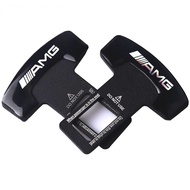 2X Universal Car Safety Seat Belt Buckle Alarm Stopper Clip AMG Logo Car styling