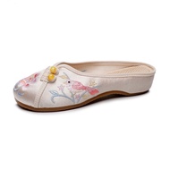 现货spotChinese Style Summer Ethnic Embroidered Shoes Women Ancient Chinese Style Cloth Shoes Ethnic W