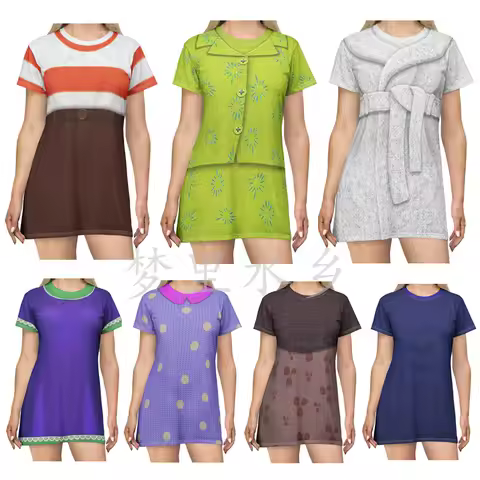 Inside Out 2 Cosplay Costume Envy Disguise Princess Anxiety Disgust Dress for Adult ​Halloween Carni