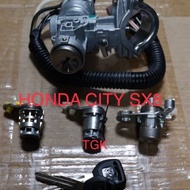 HONDA CITY SX8 1996YEAR-2002YEAR STARTER KEY WITH DOOR KEY LOCK (FULL SET)