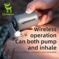 Qunature Mini Pump Electric Inflator Air Camping Portable Ourdoor Cushion Swimming Circle Pump