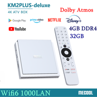 Mecool KM2บวกดีลักซ์11กล่องทีวี Amlogic S905X4 Google รับรอง Netflix 4K กล่องทีวี5G WiFi 6 Dolby สื่