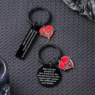 [Coisíní] Black Ekg Alloy Keychain Nurse Doctor Colleague Gift Accessories Bag Keyring