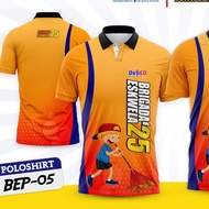 Full sublimation teacher polo shirt suitable for both men and women BRIGADA ESKWELA 25 polo shirt