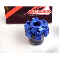 FULL CNC FLOWER AXLE COVER AGRAS ZX2511 SET OF 2 not naga
