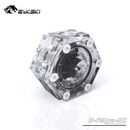 Bykski B-FMpa-HC Boutique Hexagon Transparent Acrylic Flowmeter Water Flow Meter