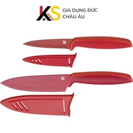 Set OF 2 WMF TOUCH 2PC KNIVES SET OF KITCHEN KNIVES RED