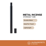 Metal Incense Sticks Storage Tube, 9 Inches