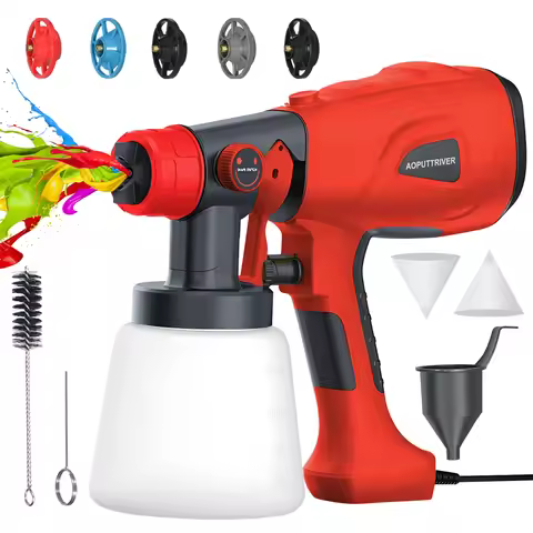 HoldPeak T8-NL-5002 21V Cordless Paint Sprayer 800ml HVLP 3 Modes Adjustable Flow Wall Car Furniture