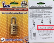 [HCM - Chính hãng] Khoá số (mật khẩu) cao cấp Yeti 440 Đài Loan - Bảo hành 1 năm